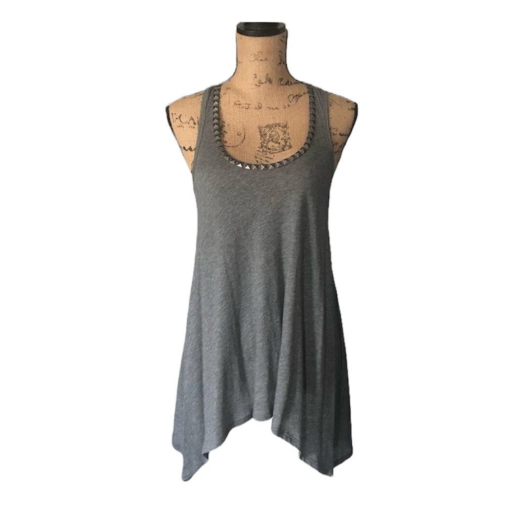 Beautiful Express  gray racer back tunic